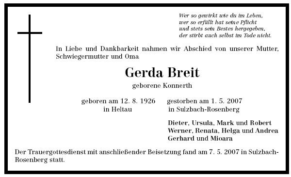 Konnerth Gerda 1926-2007Todesanzeige